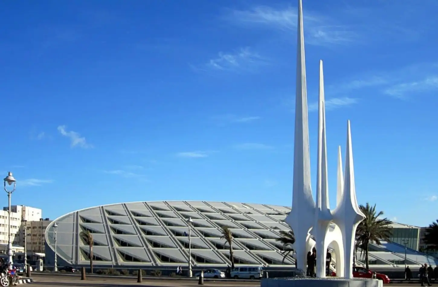 Visiting the Library of Alexandria and its sun-disk building, a must-see for things to do in Alexandria.