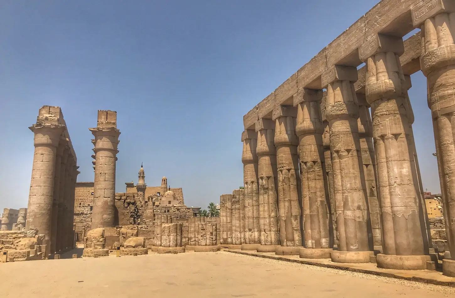 Inside Luxor Temple