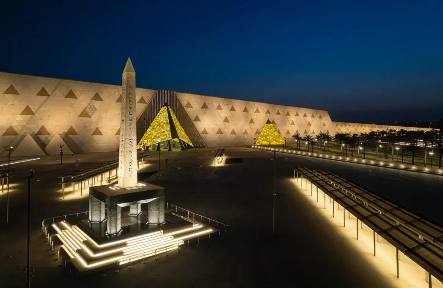 Facade of the Grand Egyptian Museum, Giza