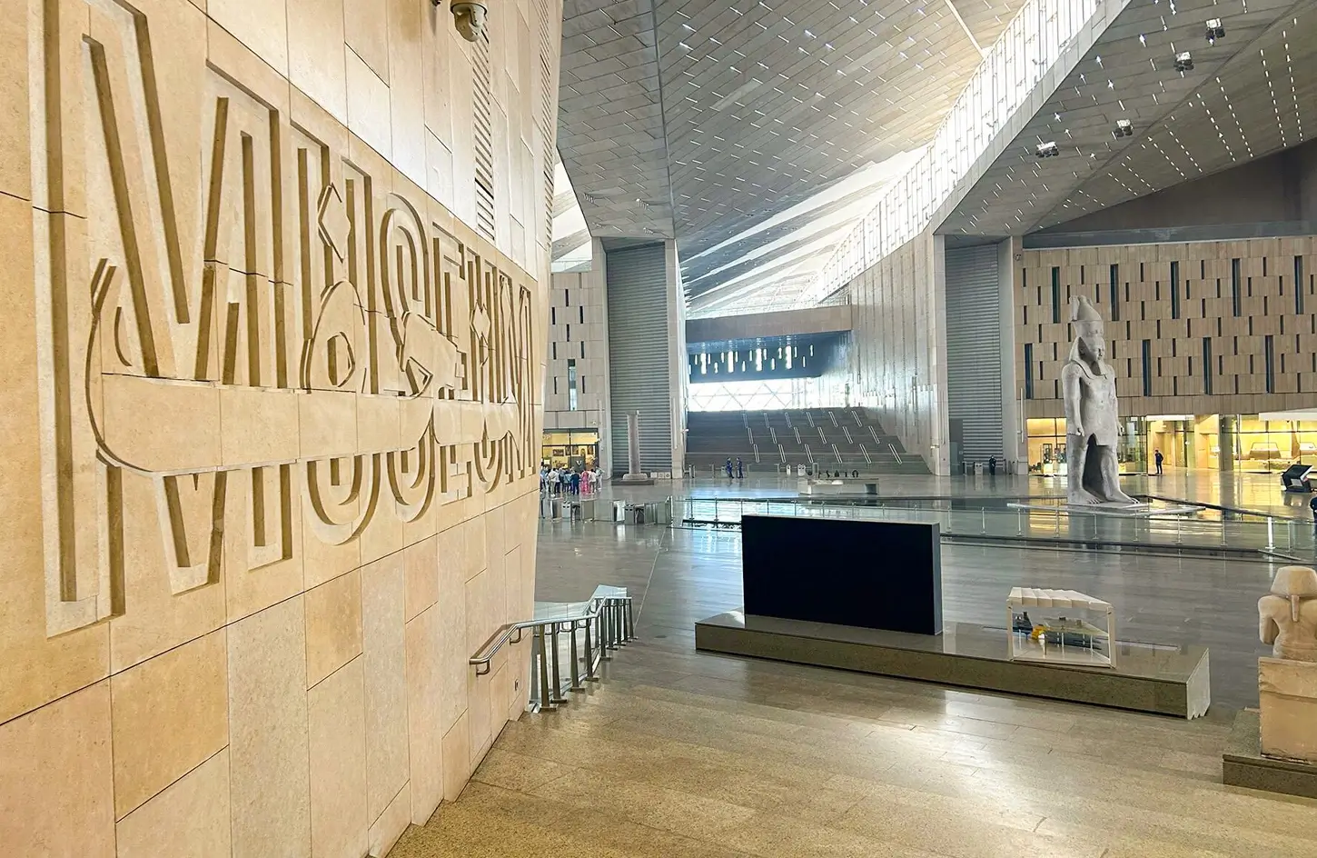 View inside the Grand Egyptian Museum