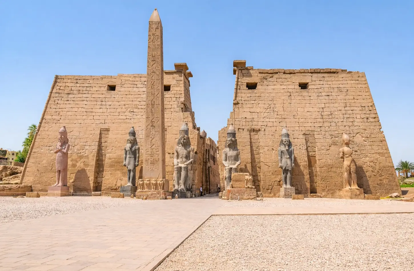 Luxor Temple seen from outside