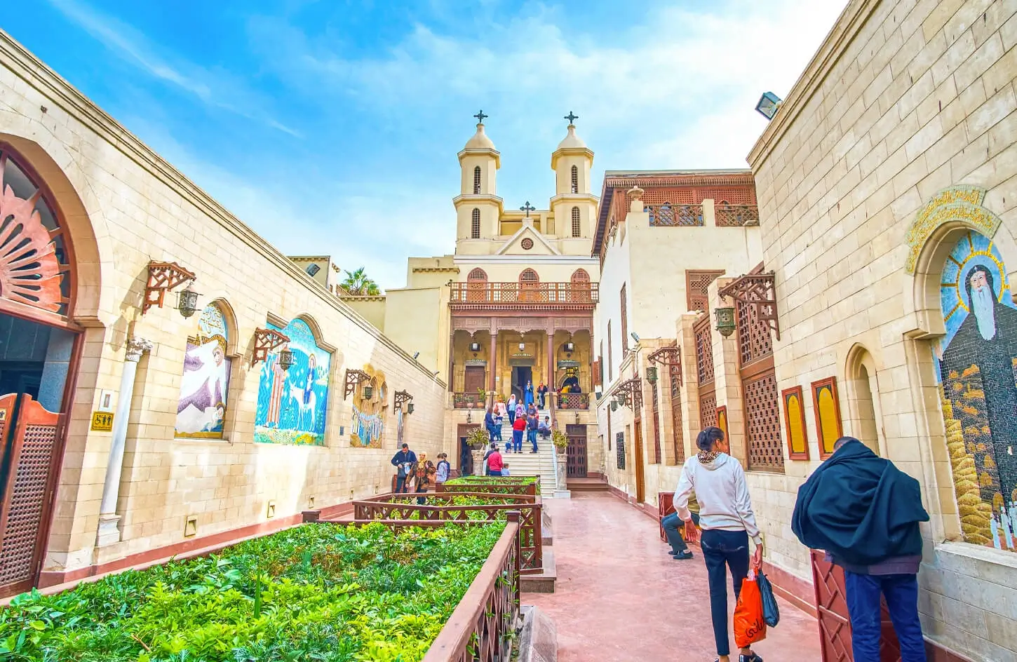 Interior of the Hanging Church in Coptic Cairo
