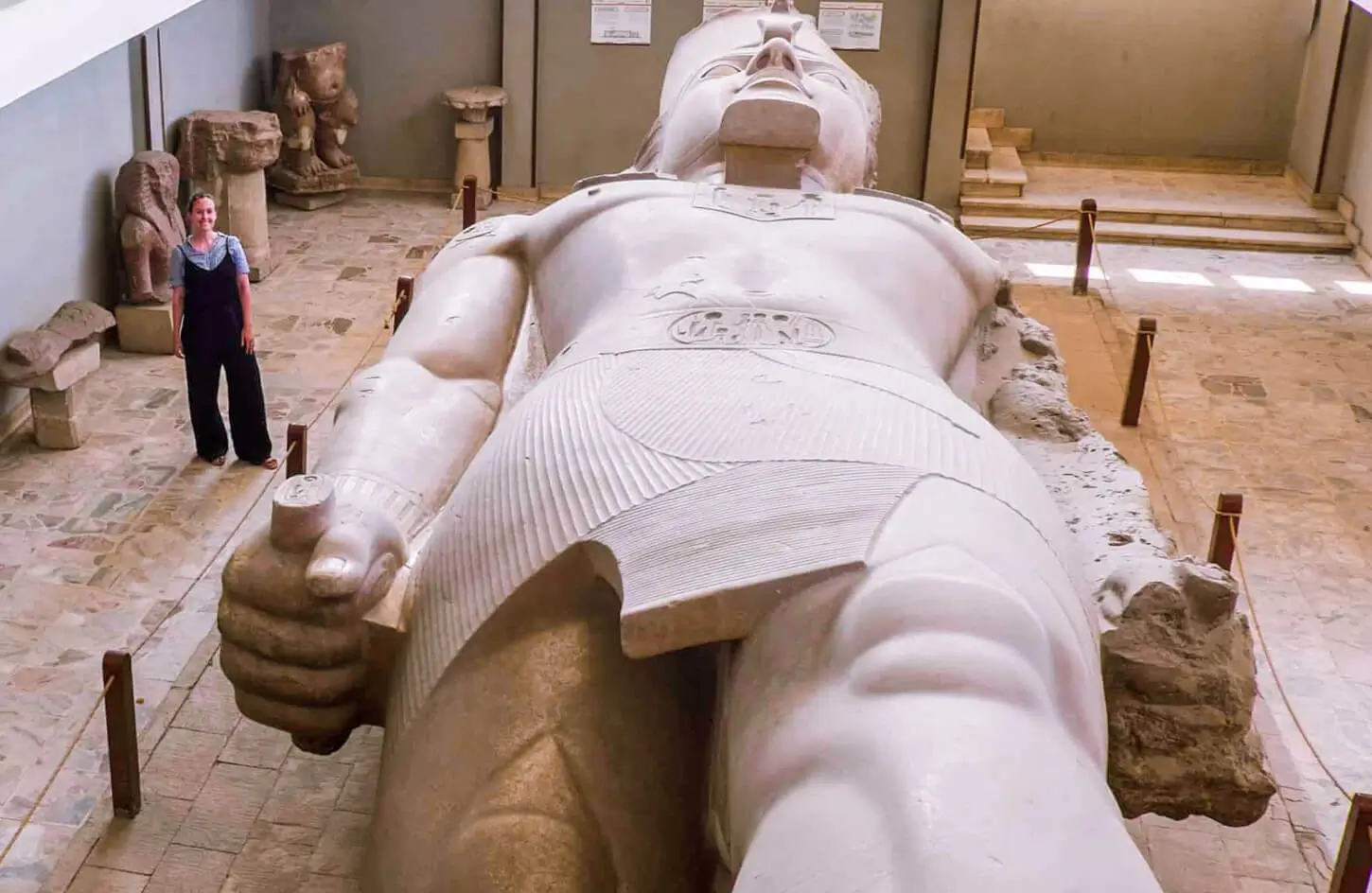 Large statue at Memphis